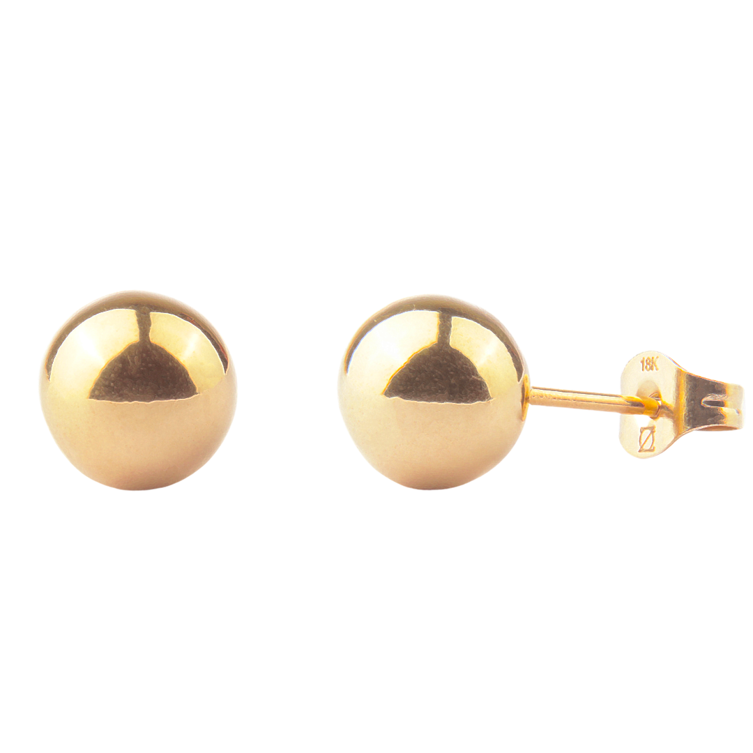 AROS BALIN 8MM™ ORO LAMINADO 18K