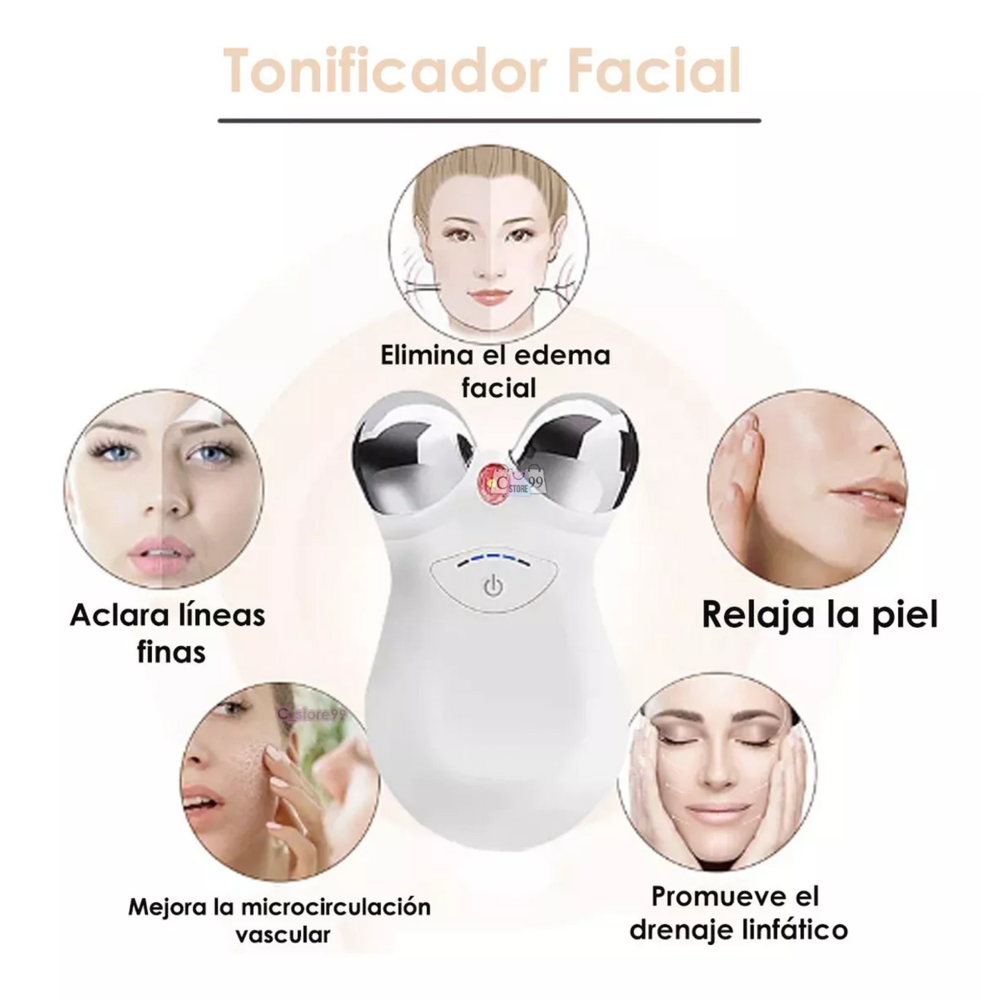 Masajeador Facial Microcorriente-USB